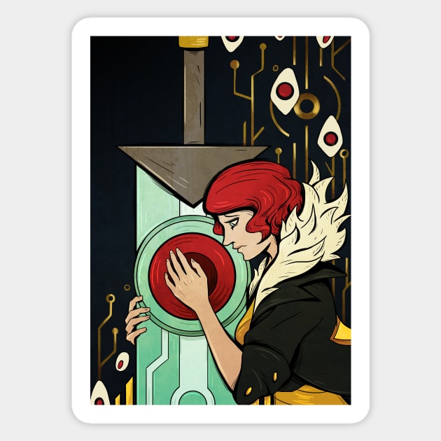 Transistor Sticker by spectredraws